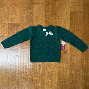 NEW WITH TAGS Toddler Girls Gymboree Crewneck Bow Sweater - 4T - Textured